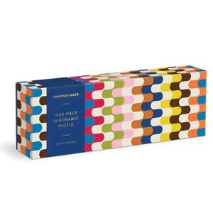 Jonathan Adler 1000-Piece Panoramic Puzzle Bright Bargello | New